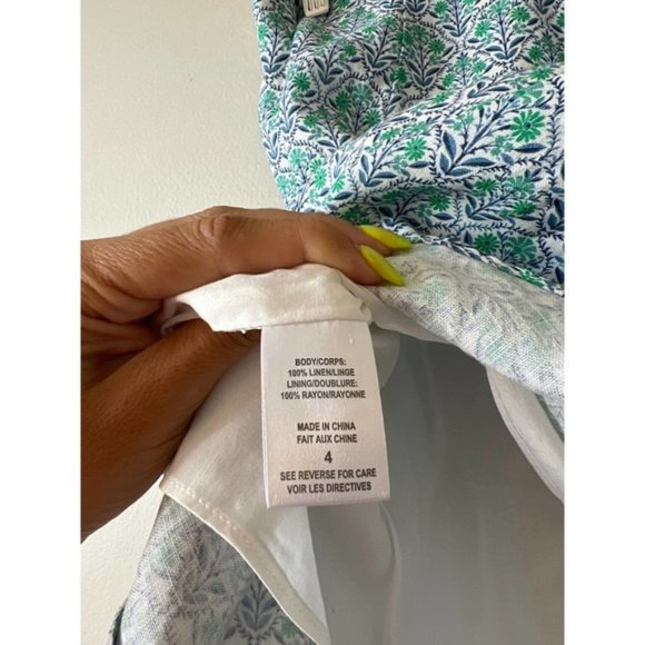 Cami NYC Bia Floral Mini Skirt Women's Turquoise Wallpaper Size: 4 NWT - Picture 7 of 10